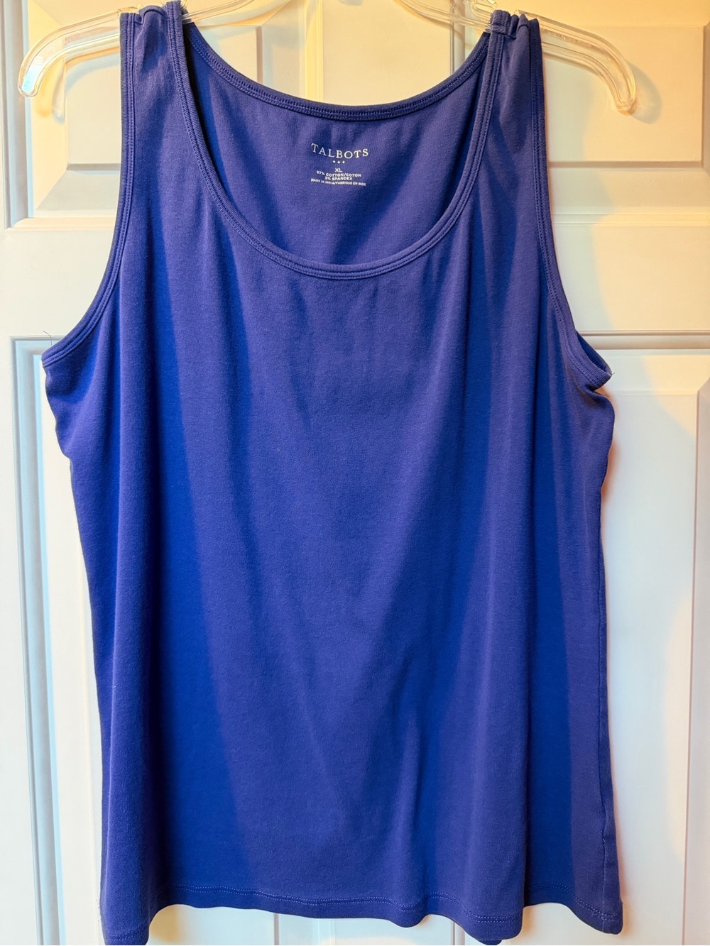 Talbots Women's Cobalt Scoop Neck Tank Top